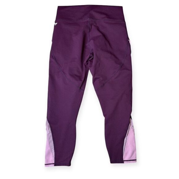 FABLETICS Women’s Purple Pink Color Block Define High Waisted Capri Legging Size - Picture 5 of 7